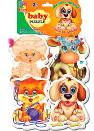 Пазлы детс. мягкие "домашние любимцы" ((10)) (50)