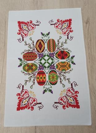 Схема для вишивки бісером великоднього рушника