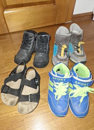 Босоножки обуви для мальчика осень зима лето
