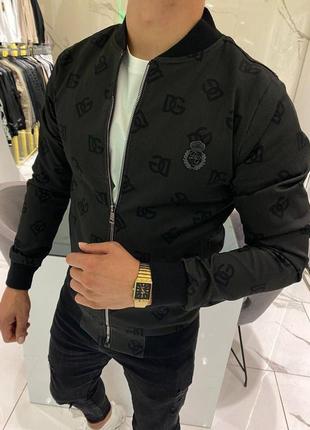 Куртка бомбер в стиле dolce&amp;gabbana