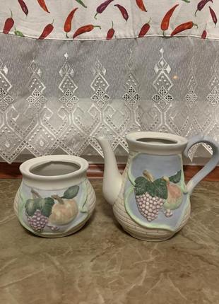 Посуда кофейник (кофейник) сахарница