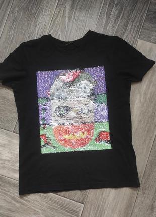 Футболка паєтки