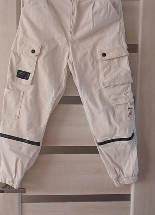 Стильные котоновые брюки джоггеры