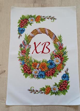 Схема для вишивки бісером "великодній рушник"