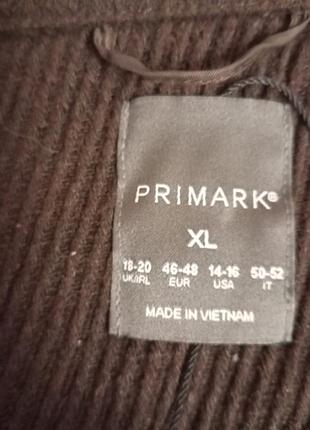 Пальто-рубашка в трендовом -шоколадном цвете от primark. 4