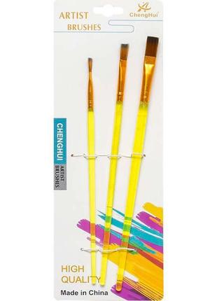 Набір пензликів 3шт 1011