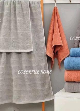 Набір якісних махрових рушників упаковка 6 шт