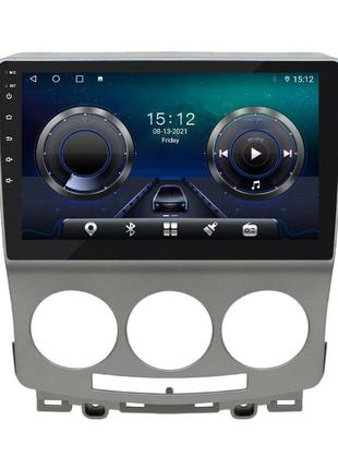 Штатна магнітола lesko для mazda 5 i (cr) рестайлінг 2007-2010 екран 9" 4/32gb 4g wi-fi gps top