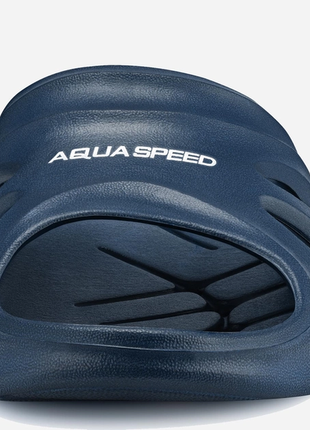 Шльопанці aqua speed, унісекс, темно-сині, з перфораціею, розмір 40 (26 см), нові, з біркою.5 фото