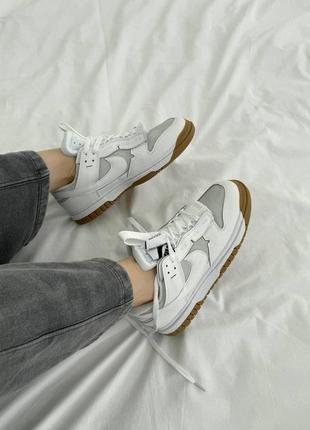 Кроссовки nike air dunk low jumbo white5 фото