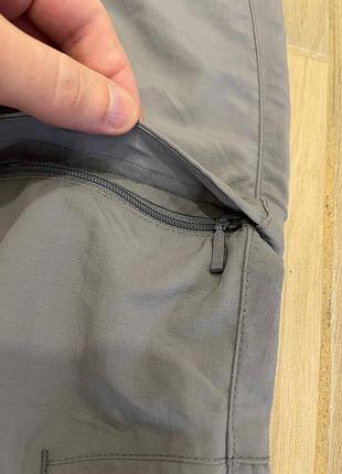 Брюки-трансформеры quechua forclaz 100 2в1 треккинговые туристические the north face mammut