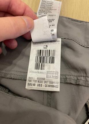 Брюки-трансформеры quechua forclaz 100 2в1 треккинговые туристические the north face mammut