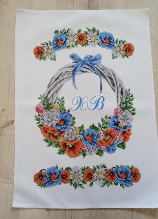 Схема для вишивки бісером "великодній рушник"
