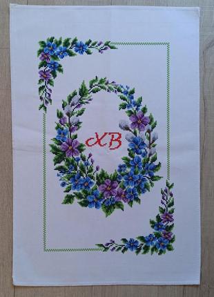 Схема для вишивки бісером "великодній рушник"