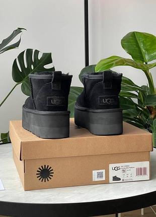 Жіночі уггі ugg ultra mini platform black
