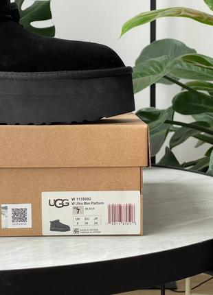 Жіночі уггі ugg ultra mini platform black