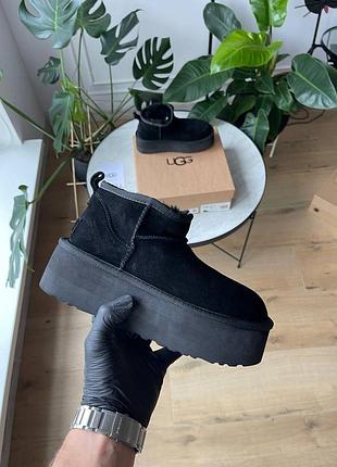 Жіночі уггі ugg ultra mini platform black