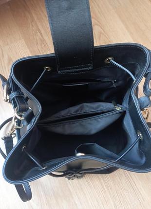 Шикарная кожаная итальянская сумка genuine leather borse in pelle ведро5 фото