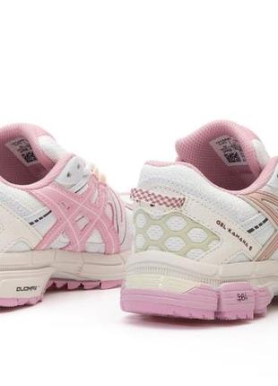 Asics gel kahana 8 white pink, женские кроссовки ассикс демисезонные, кроссовки женски
