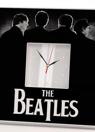 Годинник з фото "гурт the beatles" для фанатів, музикантів, любителів рок музики, прикраса в бар, кл
