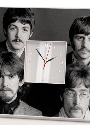 Годинник "the beatles" подарунок для фанатів, музикантів, любителів рок музики, прикраса в бар, клуб