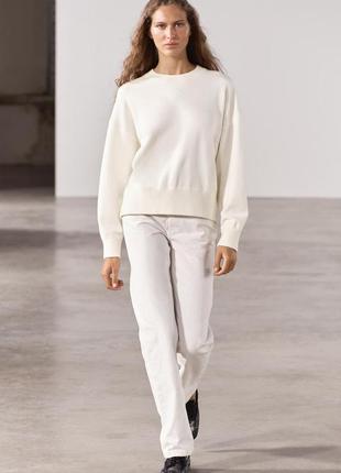 Прямые джинсы zara р.32