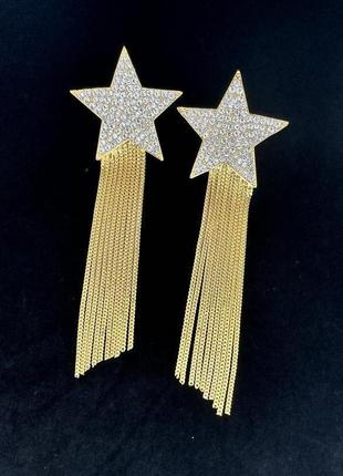 Ефектні сережки saint laurent оригінал! ціна ритейлу від 600$