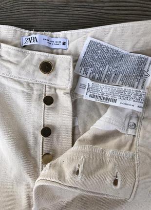 Жіночі шорти джинсові zara висока посадка4 фото