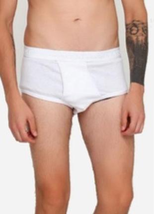 Белые мужские трусы слипы livergy xl