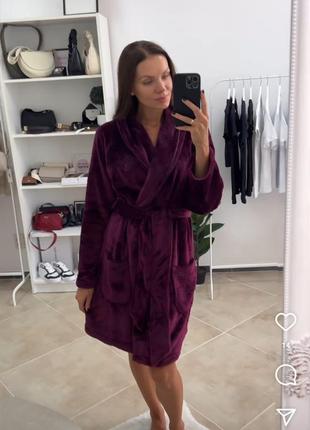 Плюшевый теплый халат victoria’s secret