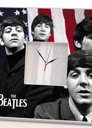 Часы "the beatles" подарок для фанатов, музыкантов и любителей рок музыки, украшение в бар, клуб