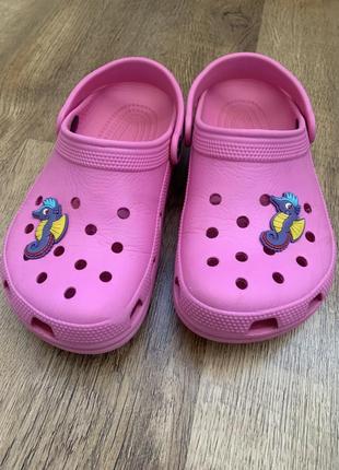 Кроксы клоги + джибитсы тм «crocs» р.m2/w4