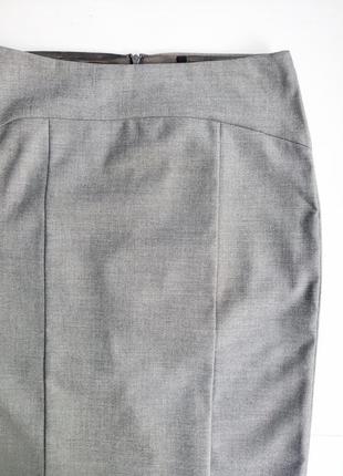 Классическая серая юбка benetton итальялия2 фото