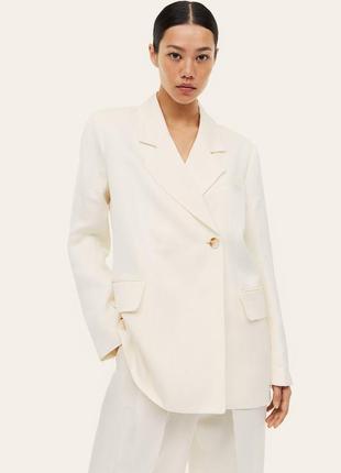Новый пиджак, жакет h&m оверсайз, лен + вискоза. нова колекція!