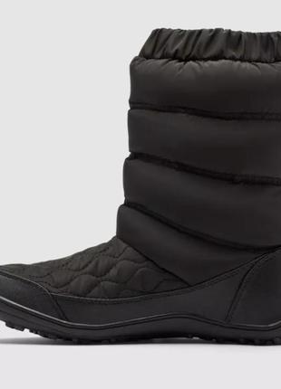 Женские черные зимние сапоги снобутсы дутики columbia minx slip iv black women's winter boots