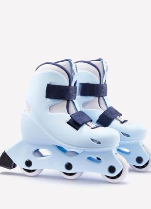 Дитячі розсувні ролики oxelo learn 28/30 (18-19см) блакитний