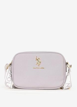 Сумка-кросбоди u.s. polo assn. classic zip crossbody lavender светло-серая