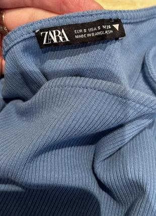 Топ голубой zara3 фото