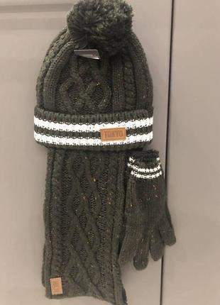 Набор шапка+хомут+перчатки,примарк