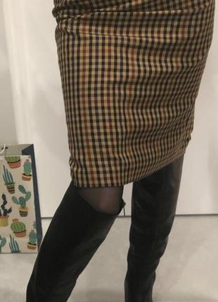 Юбка в клетку, клеточка, s