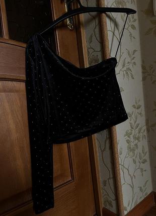 Веревочный топ sinsay на один рукав