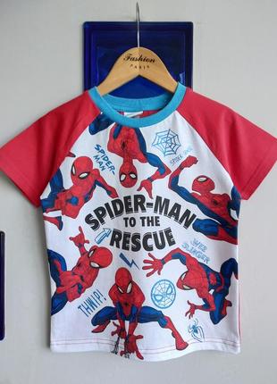 ❤️фирменная футболка marvel spider man на 5-6 лет2 фото