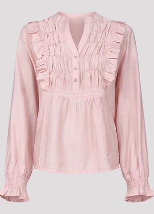Віскозна блуза з воланами