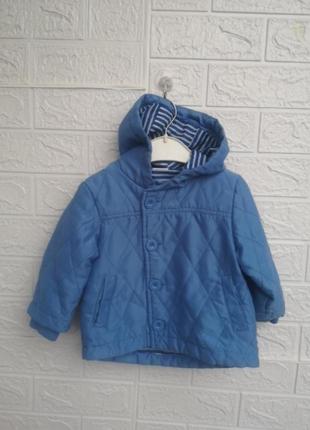 Куртка вітровка пальто на 9-12 місяців 80 см курточка з капюшоном весняна