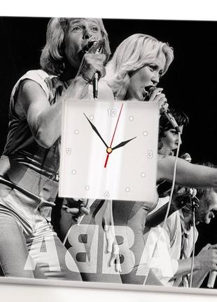 Годинник "гурт abba. абба" подарунок для фанатів, музикантів і любителів поп-музики, прикраса бару,