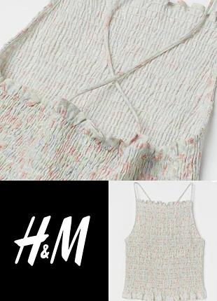 Гарний стильний топ h&amp;m льон етикетка