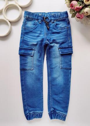 Мягкие джинсы с карманами артикул: 21091
