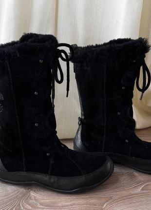 Шикарные фирменные брендовые замшевые зимние сапоги