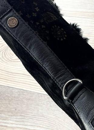 Шикарные фирменные брендовые замшевые зимние сапоги