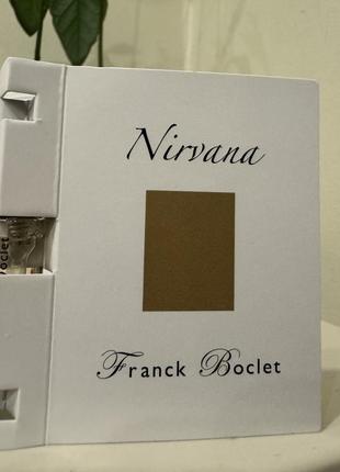 Нишевая парфюмированная вода franck boclet nirvana